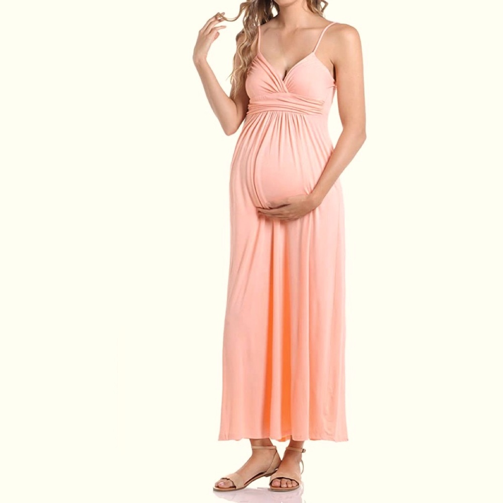 New Beachcoco Maternity Maxi dress Peach M